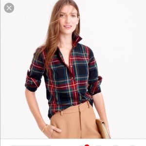 JC plaid button up